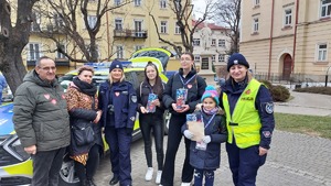 zdjęcia z udziału policjantów podczas 33. finału WOŚP w Przemyślu