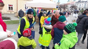 zdjęcia z udziału policjantów podczas 33. finału WOŚP w Przemyślu