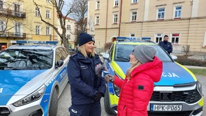 zdjęcia z udziału policjantów podczas 33. finału WOŚP w Przemyślu