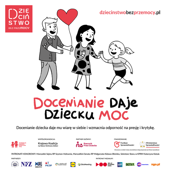 plakat kampanii Dzieciństwo bez przemocy