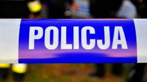 taśma z napisem policja